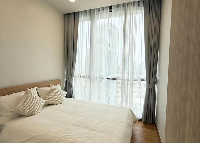1br L 10 Mins From Siam Paragon L Rooftop Pool Apartment